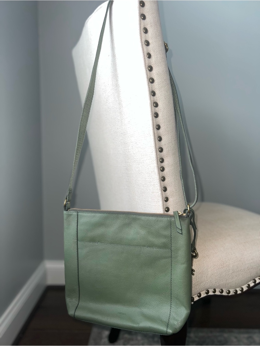 Fossil Crossbody Pebbled Leather Bag